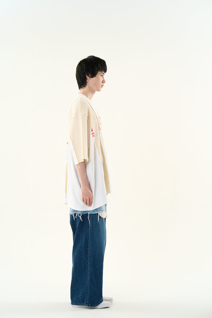 LAYERED DENIM PANTS｜INDIGO A– DISCOVERED
