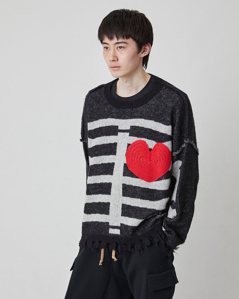 HEART&BONE MOHAIR KNIT｜BLACK