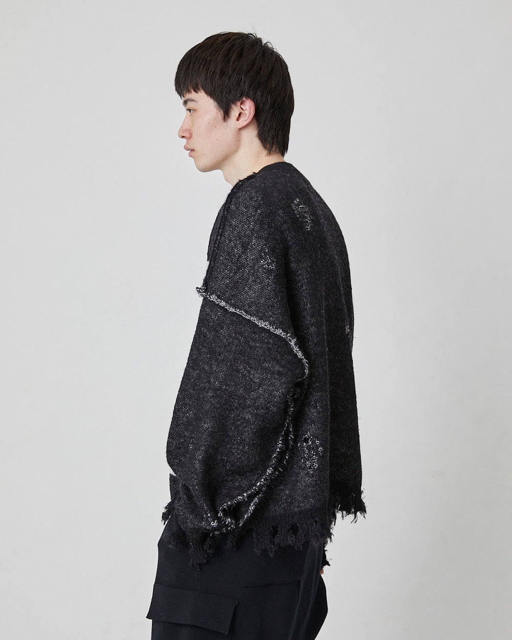 HEART&BONE MOHAIR KNIT｜BLACK-thumbmail-5