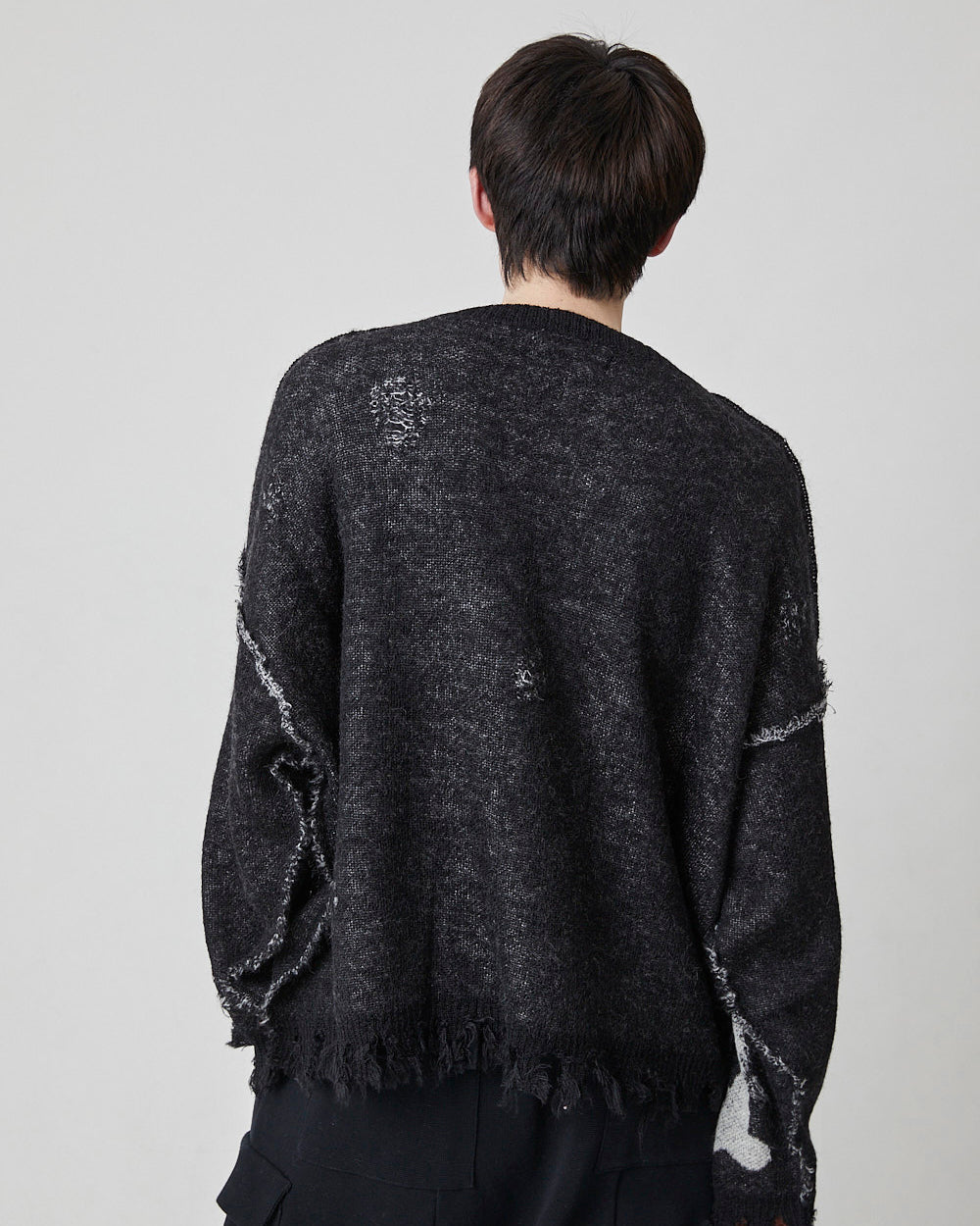 HEART&BONE MOHAIR KNIT｜BLACK-thumbmail-4