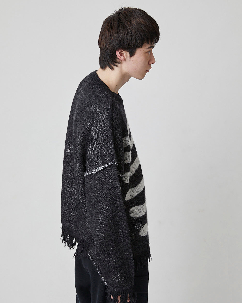 HEART&BONE MOHAIR KNIT｜BLACK-thumbmail-3