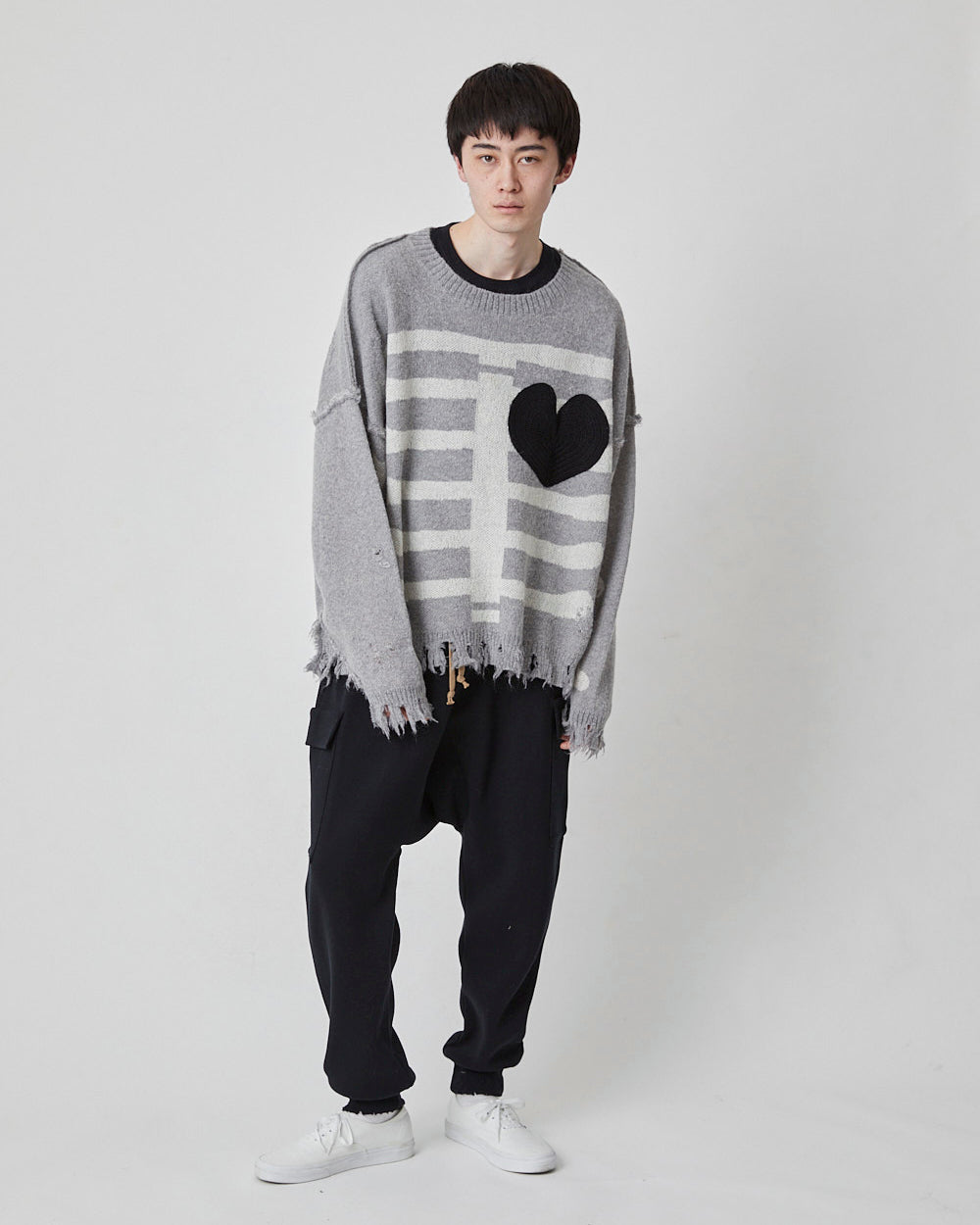 HEART&BONE MOHAIR KNIT｜GRAY-thumbmail-2