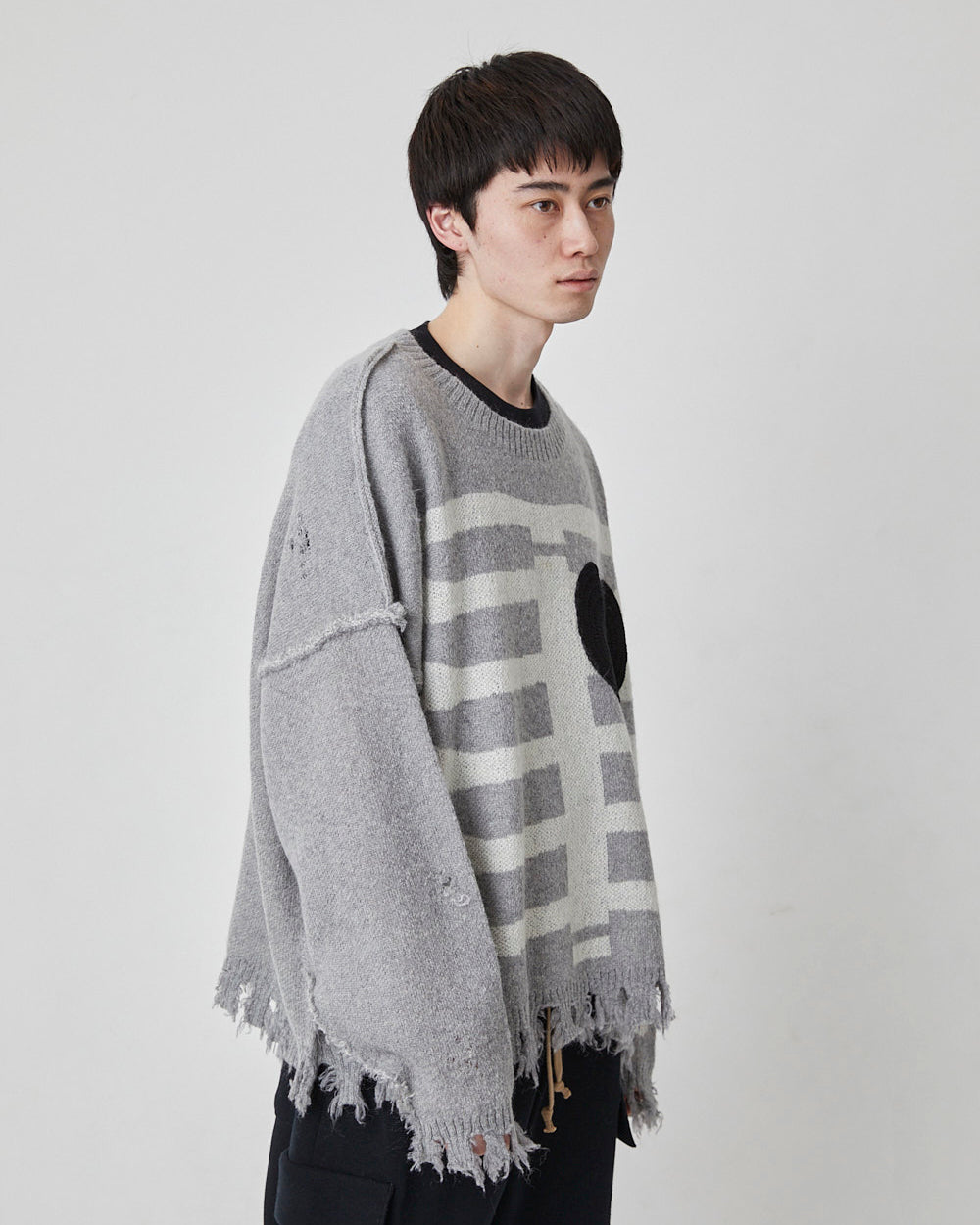 HEART&BONE MOHAIR KNIT｜GRAY-thumbmail-3