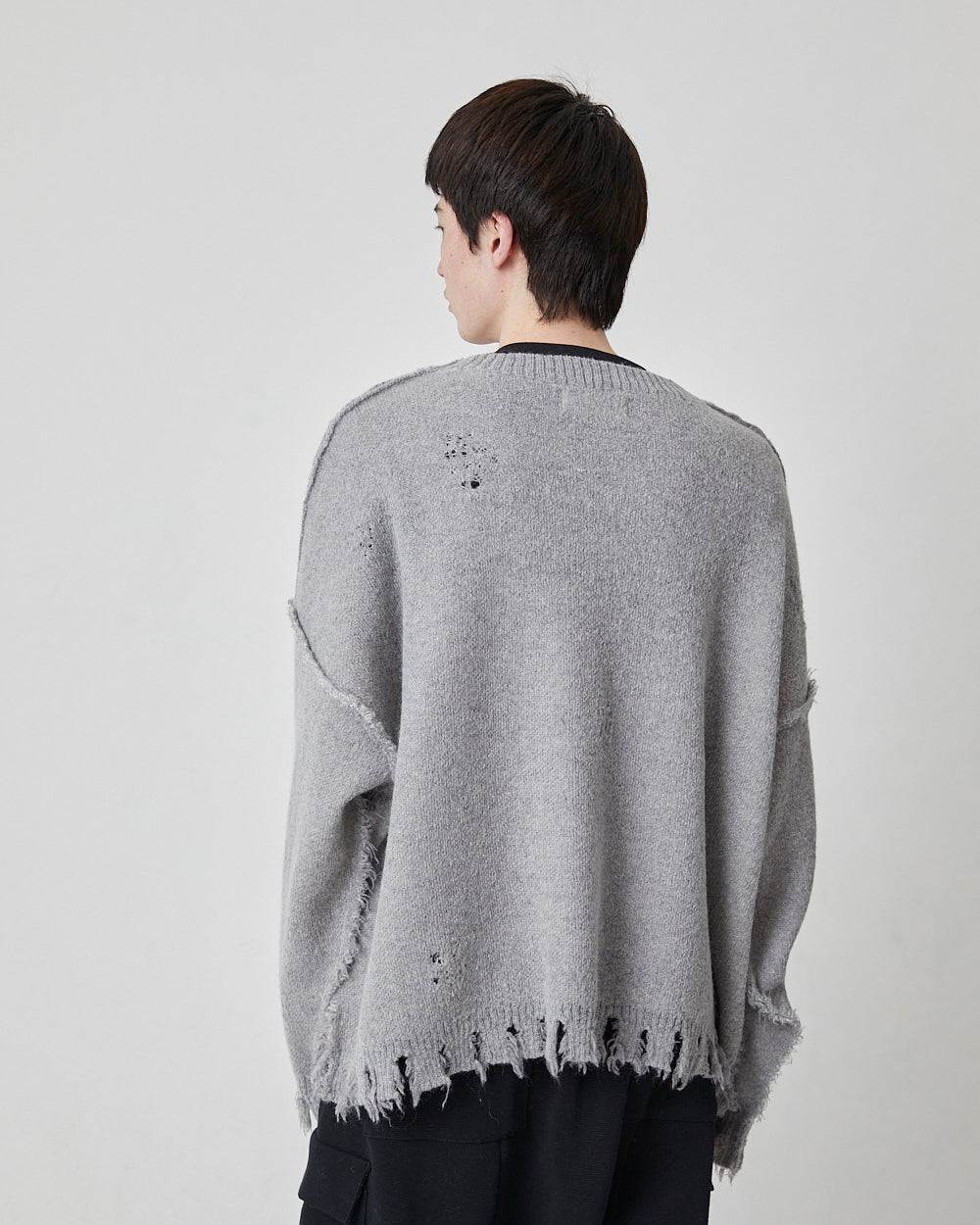 HEART&BONE MOHAIR KNIT｜GRAY-thumbmail-4