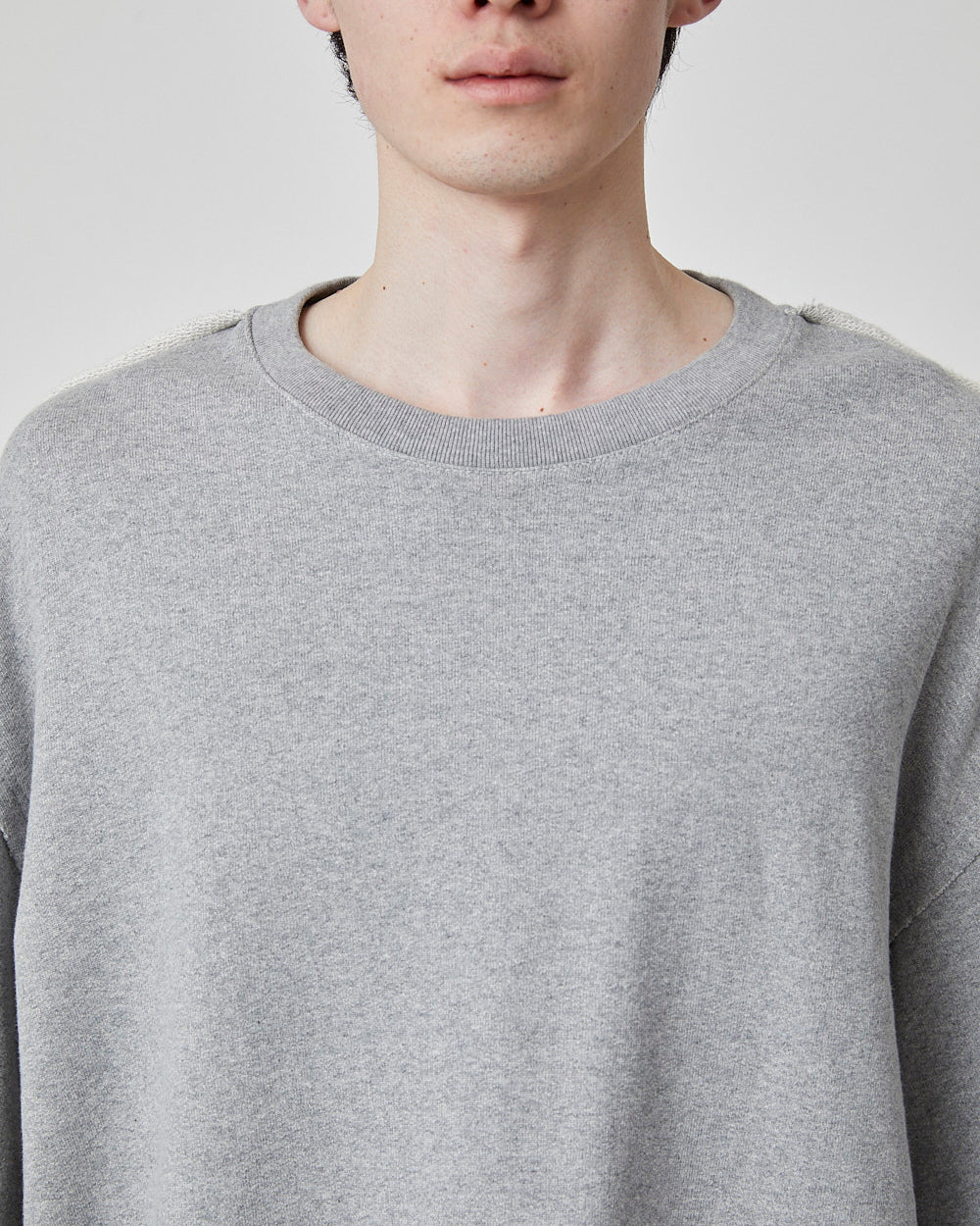 CROCHET SLEEVE SWEAT｜GRAY-thumbmail-7