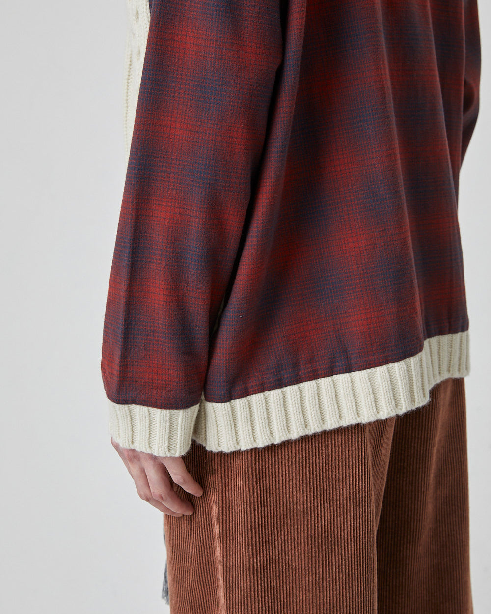 P KNIT MIX SHIRT｜O.WHITE-thumbmail-9