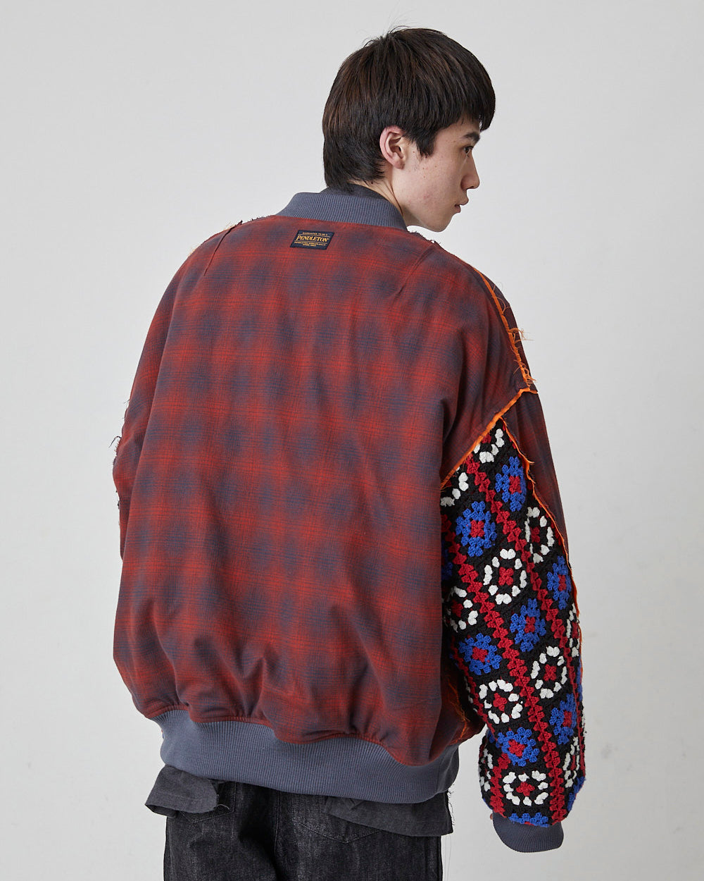 P CROCHET SLEEVE MA-1｜RED – DISCOVERED
