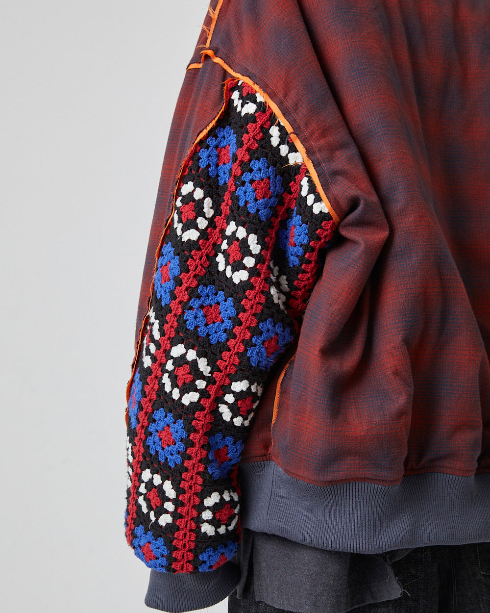 P CROCHET SLEEVE MA-1｜RED-thumbmail-9