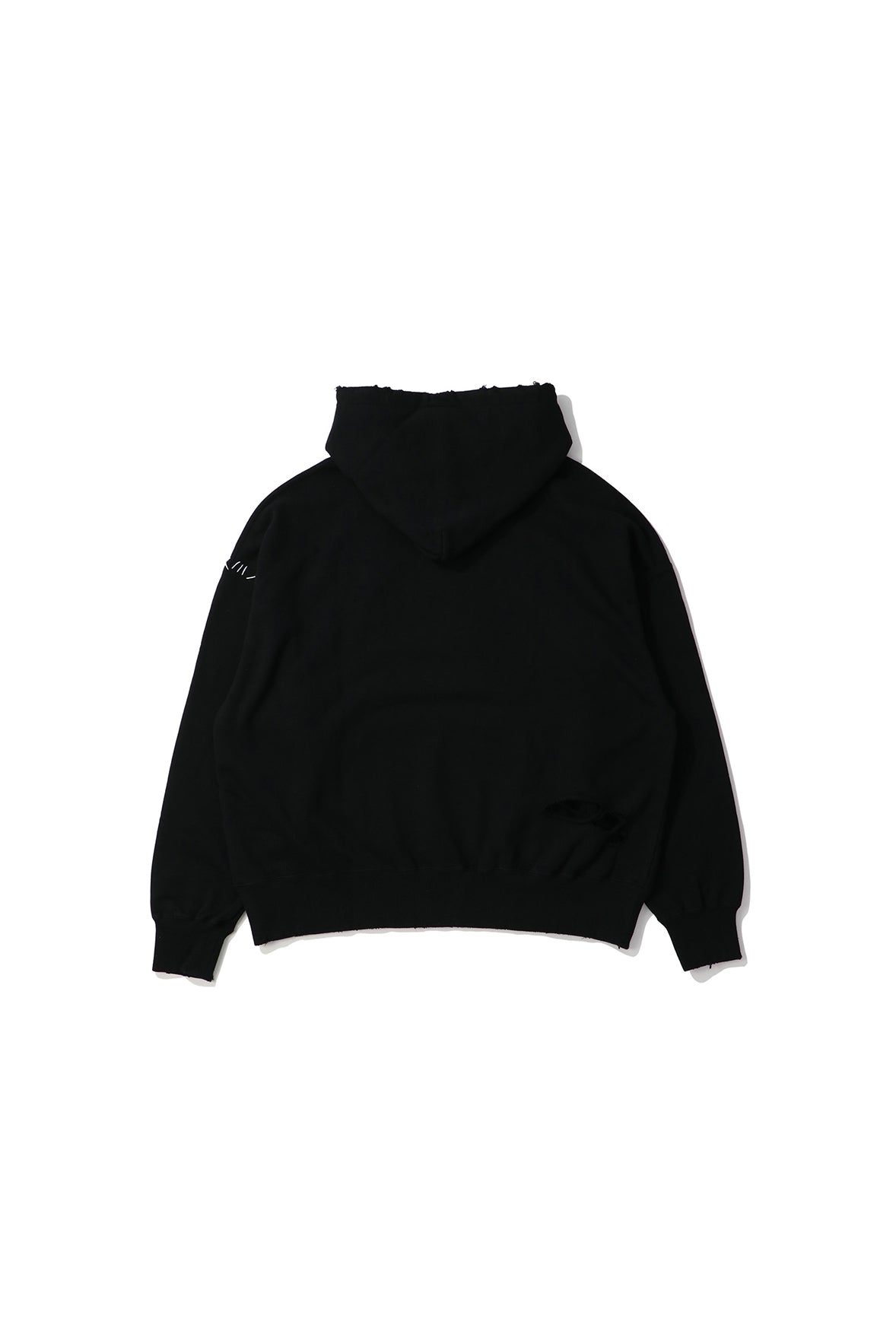 UNION LOOPING DAMAGE HOODIE｜BLACK-thumbmail-2