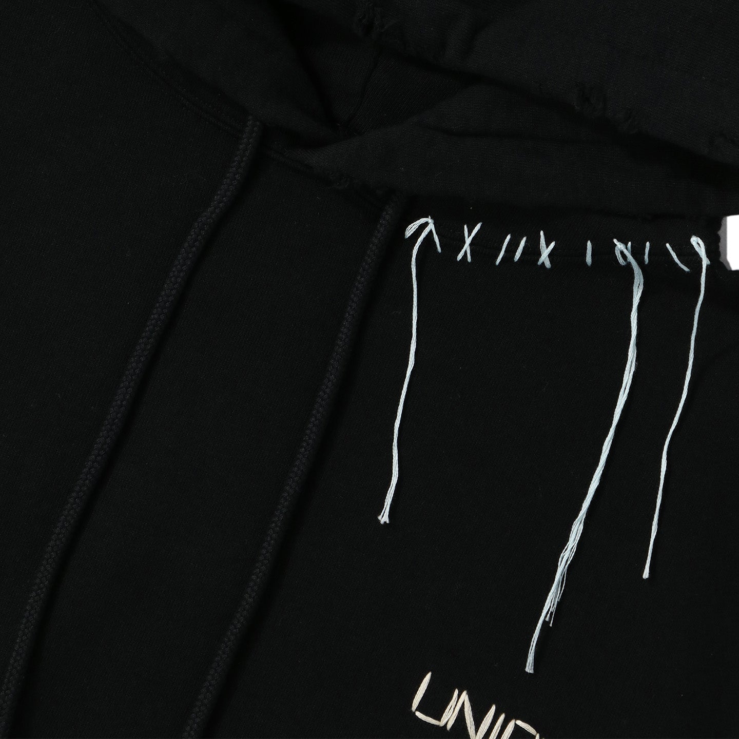 UNION LOOPING DAMAGE HOODIE｜BLACK-thumbmail-8