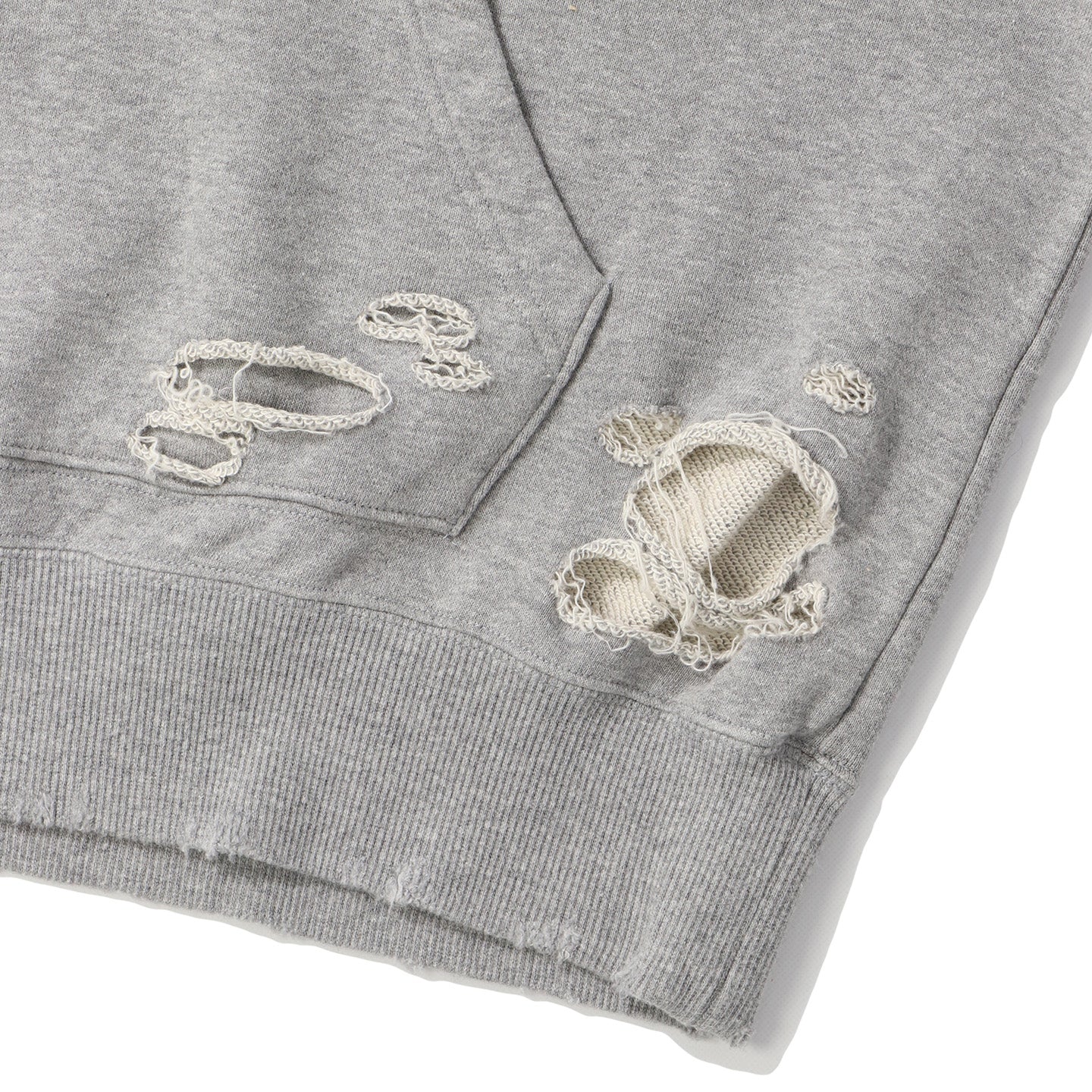 UNION LOOPING DAMAGE HOODIE｜GRAY-thumbmail-11