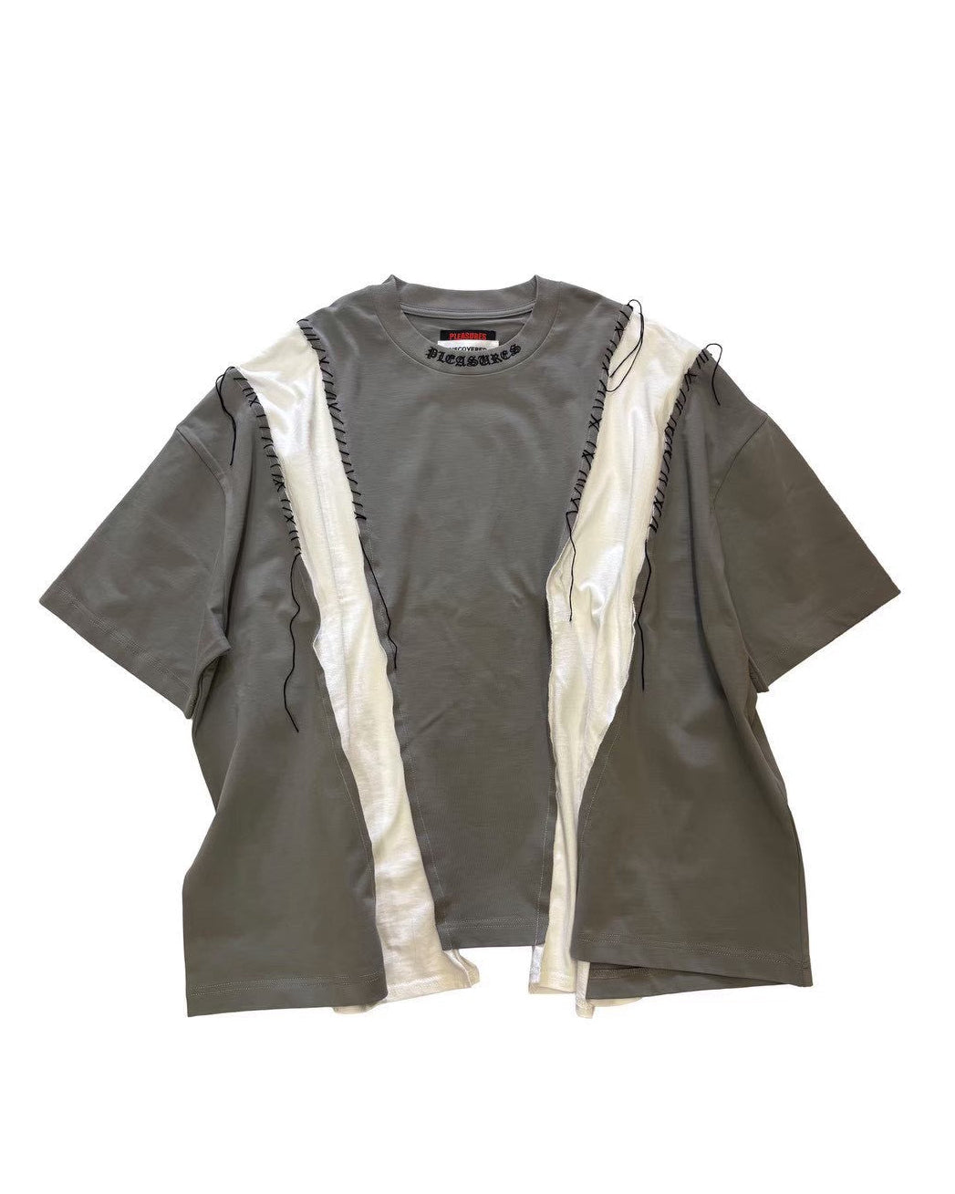 【PLEASURES x DISCOVERED】DOCKING WIDE TEE