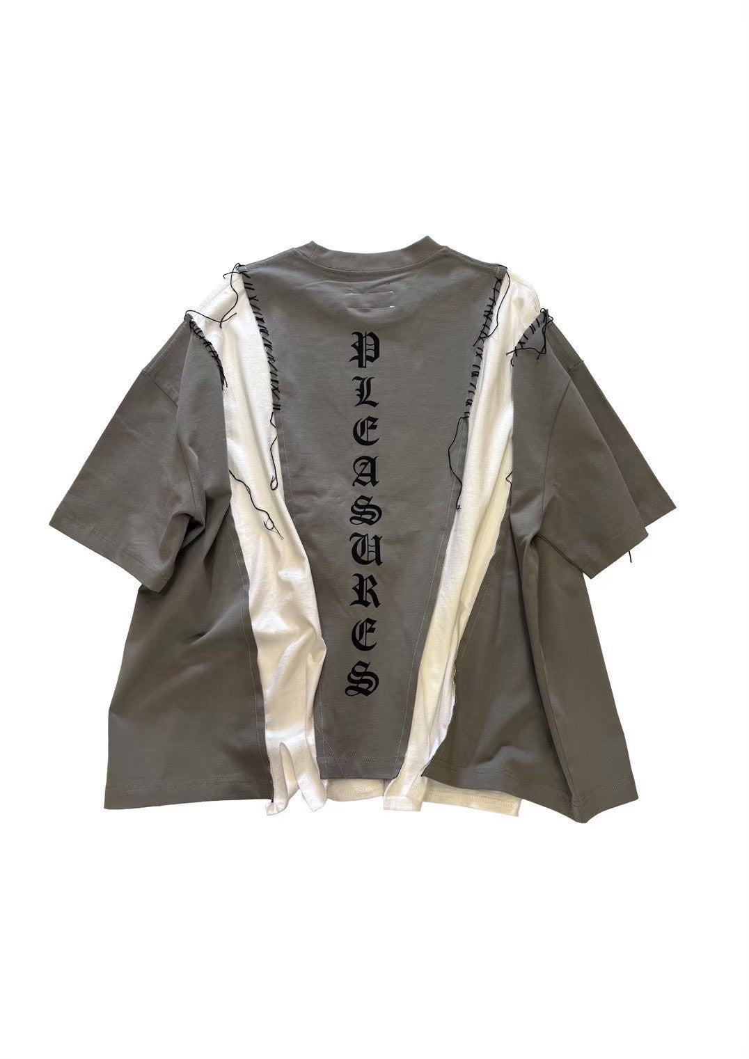 DOCKING WIDE TEE｜GRAY