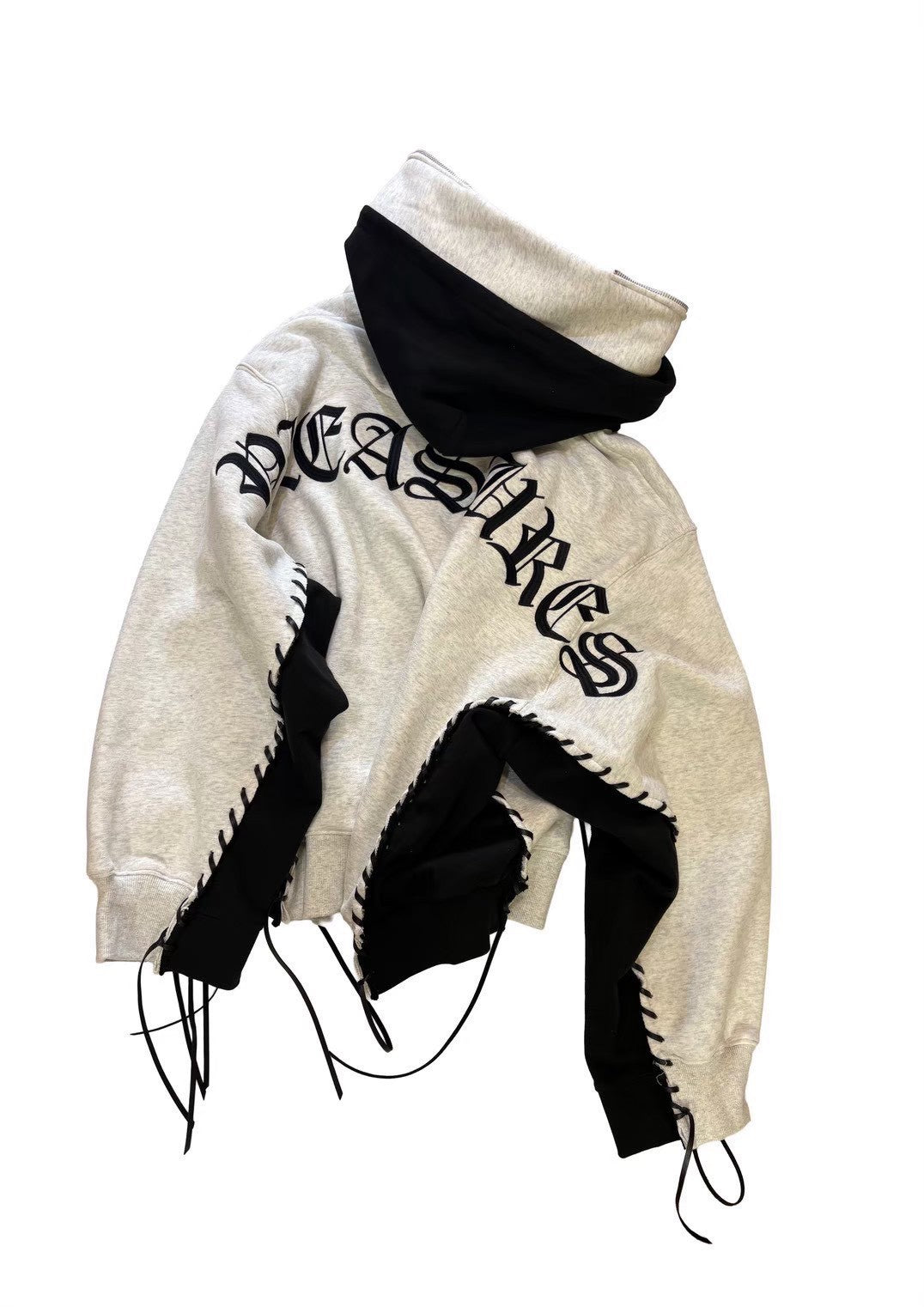 DOUBLE LAYERED HOODIE｜WHITE