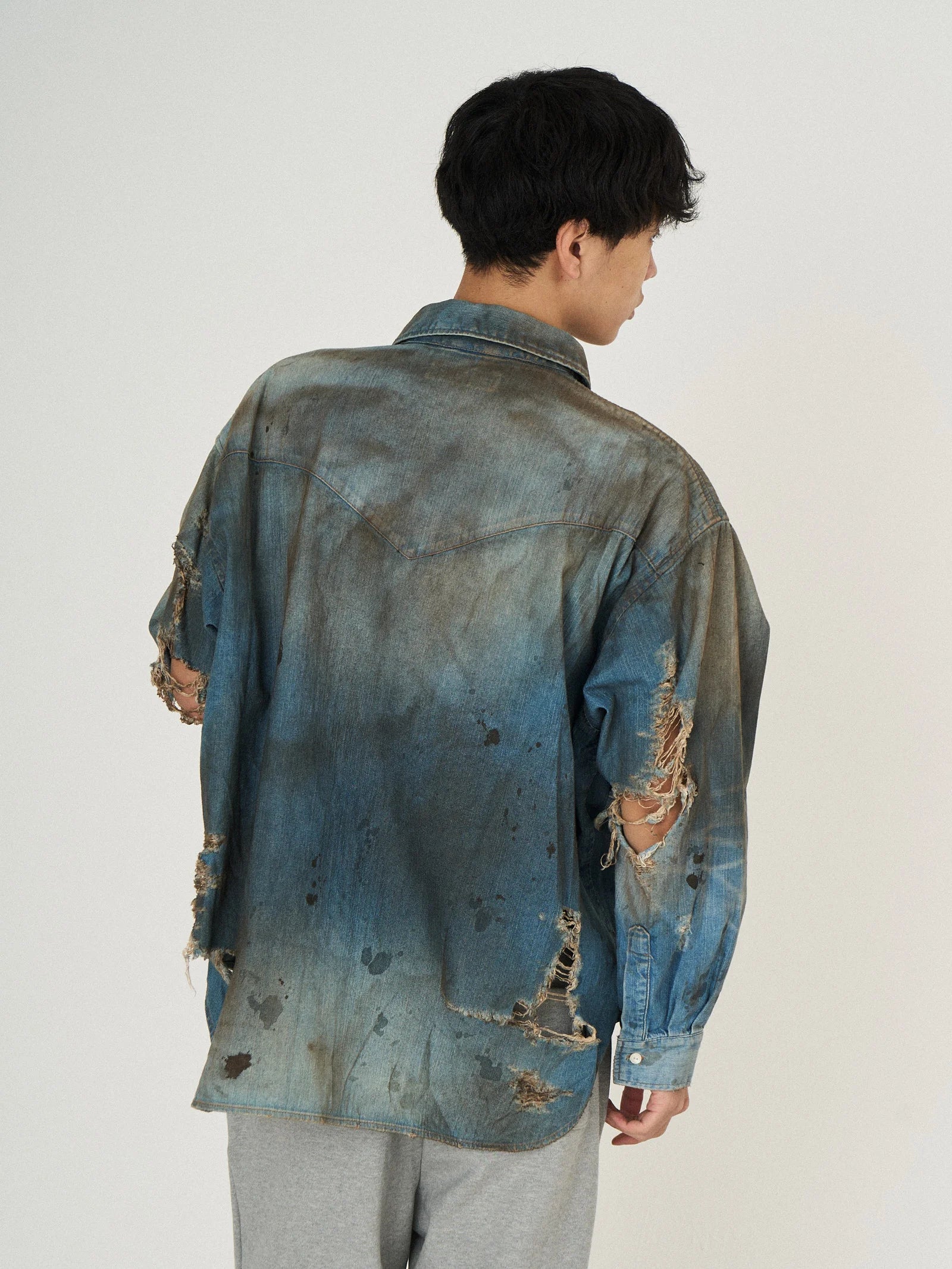 CRASH DENIM SHIRTS｜INDIGO-thumbmail-5