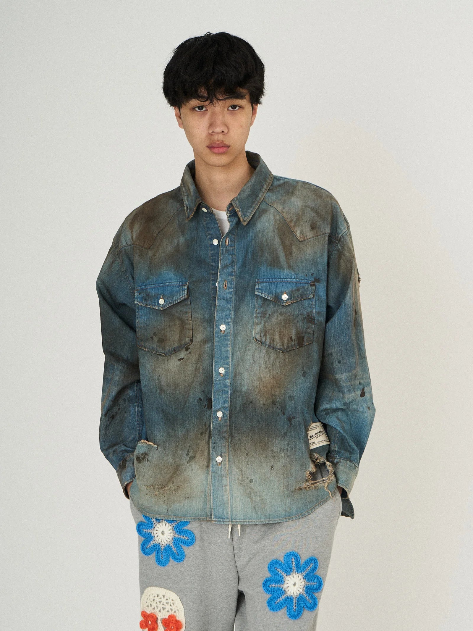 CRASH DENIM SHIRTS｜INDIGO
