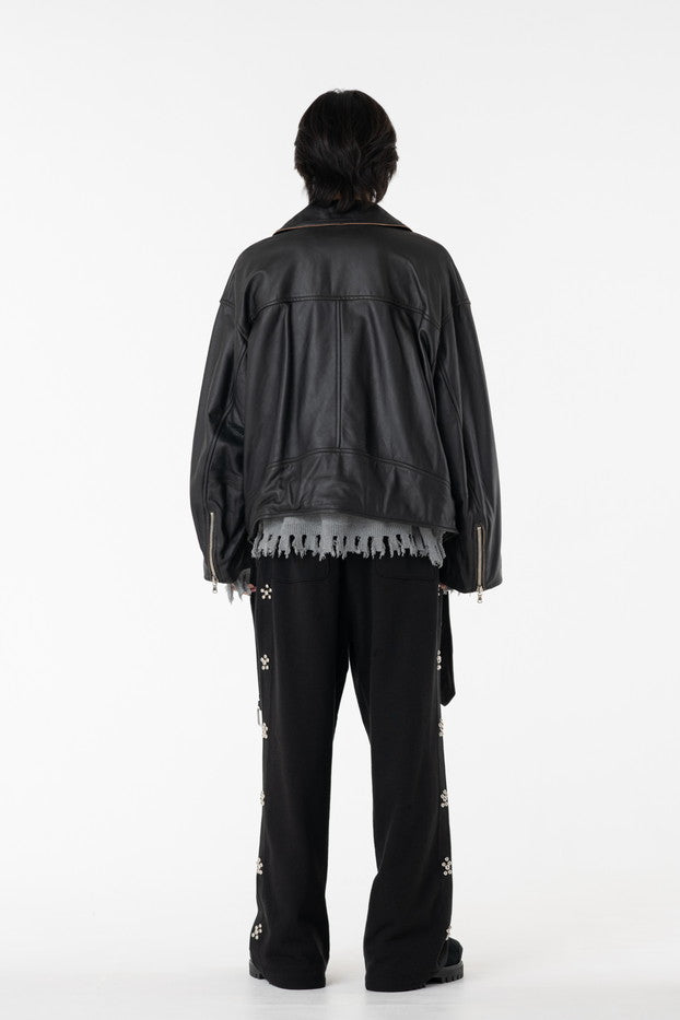 LEATHER W RIDERS BLOUSON-thumbmail-4