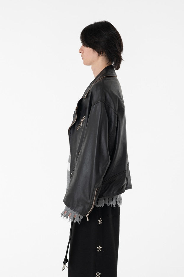 LEATHER W RIDERS BLOUSON-thumbmail-5