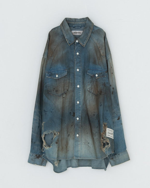 CRASH DENIM SHIRTS｜INDIGO