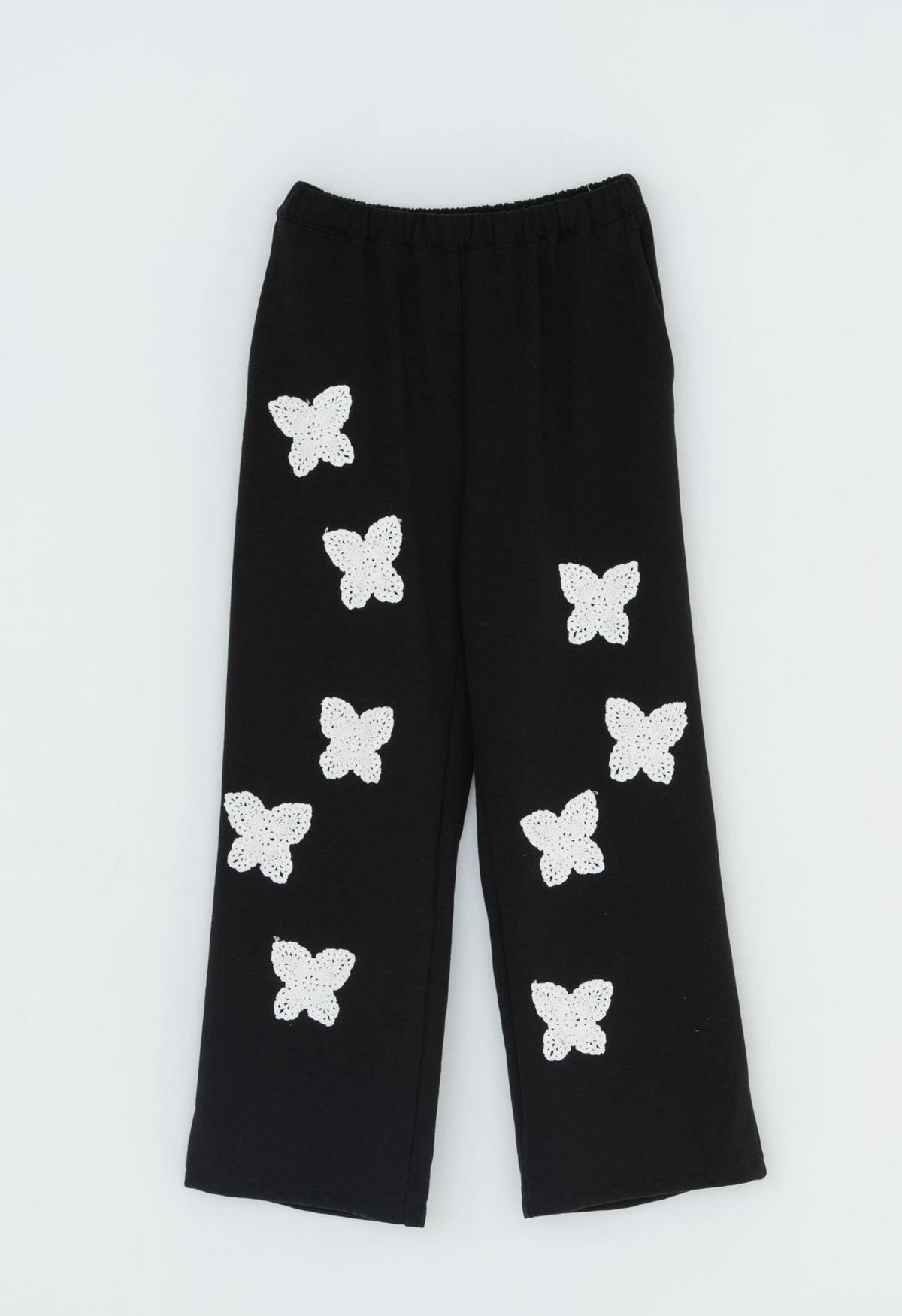 S butterfly pants グレー スプラッターデザイン BOTTOMS – YZ