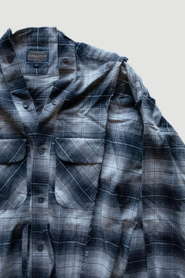 PENDLETON DOCKING WIDE SAMUE SHIRT｜BLACK×BLACK-thumbmail-3
