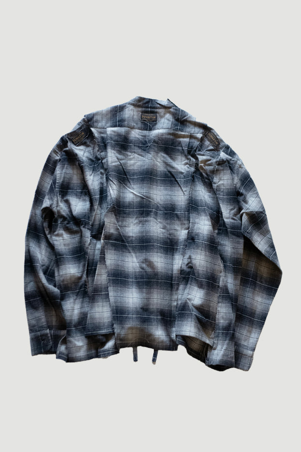 PENDLETON DOCKING WIDE SAMUE SHIRT｜BLACK×BLACK-thumbmail-2
