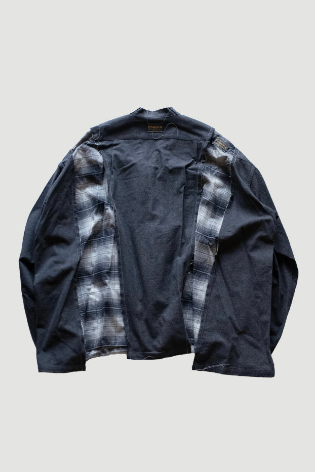 PENDLETON DOCKING WIDE SAMUE SHIRT ｜CHARCOAL×BLACK-thumbmail-2