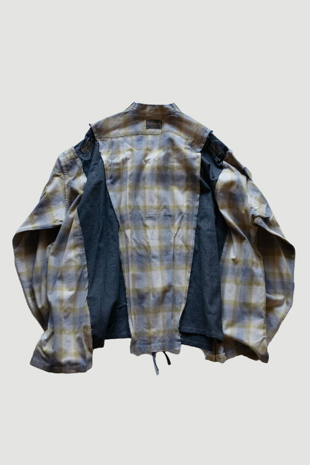 PENDLETON DOCKING WIDE SAMUE SHIRT｜MINT×CHARCOAL-thumbmail-2