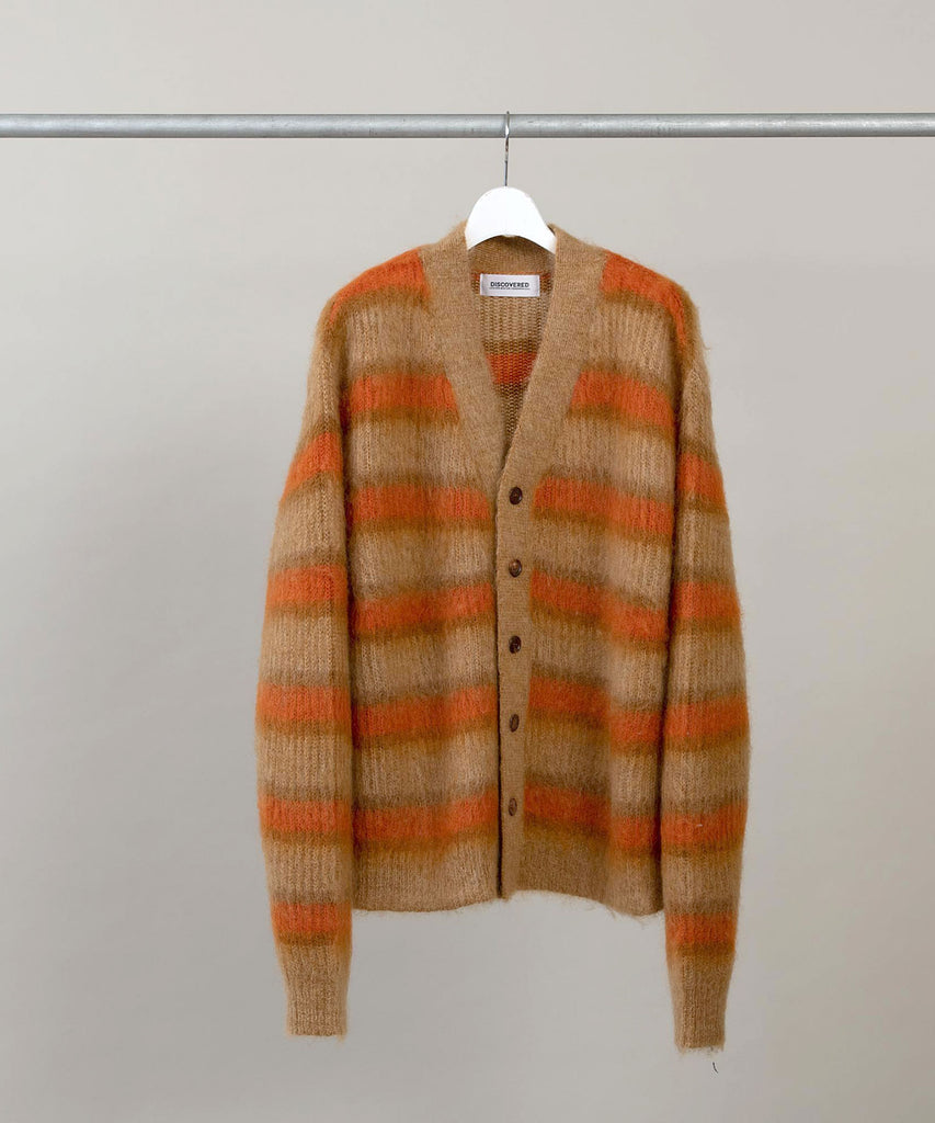 MOHAIR BORDER KNIT CARDIGAN